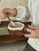 Caneca Coco em Cerâmica com Colher