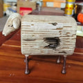 Escultura Touro Longhorn Vintage