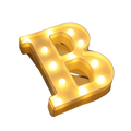 Luminária LED Letras e Números