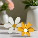Kit com 2 Margaridas Decorativas em Madeira