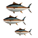 Kit 3 Peixes Decorativos de Parede em Madeira