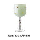 Taça de Vinho com Strass e Mosaico
