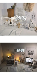 Relógio Digital LED de Mesa e Parede