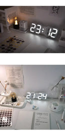 Relógio Digital LED de Mesa e Parede