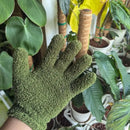 Luvas de Microfibra para Limpeza de Plantas
