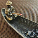 Incensário Barco com Pescador