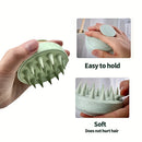 Escova Massageadora de Silicone para Couro Cabeludo