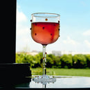 Taça de Vinho com Strass e Mosaico