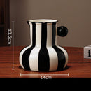 Vaso Decorativo de Cerâmica Listrado