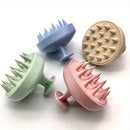 Escova Massageadora de Silicone para Couro Cabeludo
