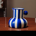 Vaso Decorativo de Cerâmica Listrado
