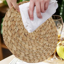 Kit 6 Sousplats Redondos 30cm em Rattan