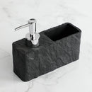 Dispenser de Sabão Líquido Pedra Preta com Esponja