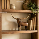 Escultura Touro Longhorn Vintage