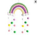 Pendente Arco-Íris com Nuvens e Pompons