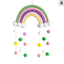 Pendente Arco-Íris com Nuvens e Pompons