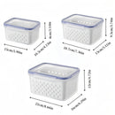 Kit Potes Organizadores para Geladeira