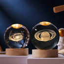 Luminária LED Bola de Cristal 3D