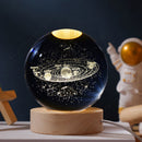Luminária LED Bola de Cristal 3D