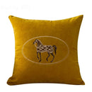Capa de Almofada Bordada Cavalo