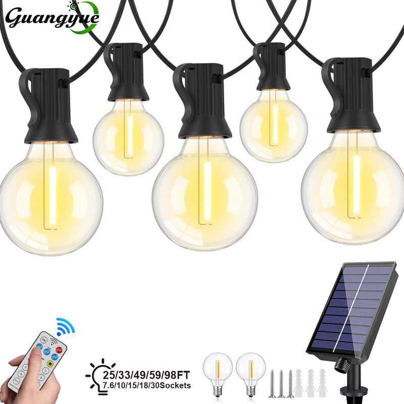 Cordão de Luz Solar LED G40