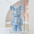 Estátua Decorativa Ursinho Bear Brick em Cerâmica