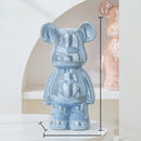 Estátua Decorativa Ursinho Bear Brick em Cerâmica