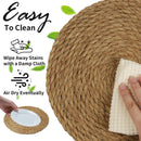 Kit 6 Sousplats Redondos 30cm em Rattan
