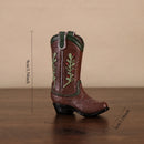 Escultura Bota Cowboy em Resina