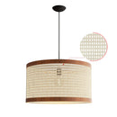 Lustre Pendente Ravena em Madeira e Rattan