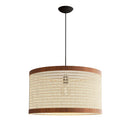 Lustre Pendente Ravena em Madeira e Rattan
