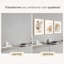 Kit 3 Quadros Decorativos Praia e Mar