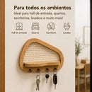 Porta-Chaves Orgânico com Prateleira
