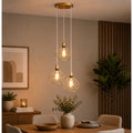 Lustre Pendente Diamante Triplo