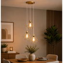 Lustre Pendente Diamante Triplo