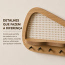 Porta-Chaves Orgânico com Prateleira