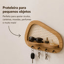 Porta-Chaves Orgânico com Prateleira