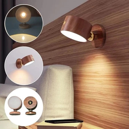 Kit 2 Luminárias de Parede LED Sem Fio com Imã